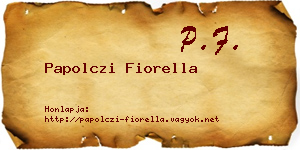 Papolczi Fiorella névjegykártya